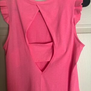 Lilly Pulitzer Pink Tank Top with Cutout Back